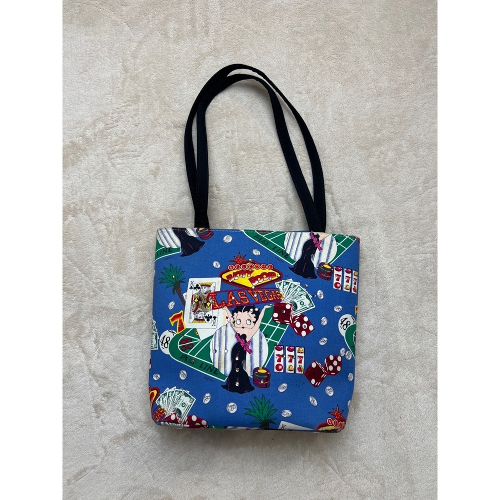 Vintage Betty Boop Las Vegas Purse Handbag Rhinestone Dice Made USA